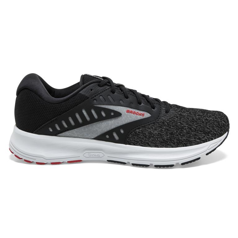 Brooks Range 2 Performance Road Running Shoes - Men's - Black/White/Red (28130-FDWQ)